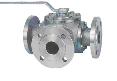 Кран шаровой трехходовой Pekos P84, фланцевый В Красноярске