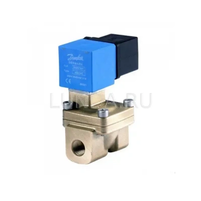 Клапан соленоидный EV220W 10-50, с сервоприводом, с катушкой, уплотнение NBR (нормально открытый), Danfoss В Красноярске