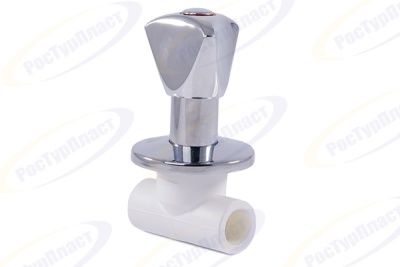 Вентиль PPR с хромированной удлиненной ручкой LUX, RTP (РосТурПласт) В Красноярске