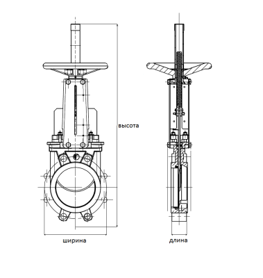 Шиберная задвижка VG3400 со штурвалом, Tecofi В Красноярске