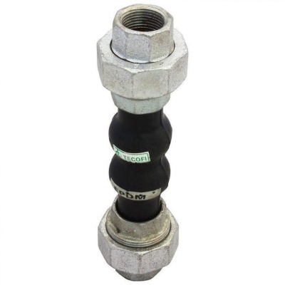 Компенсатор резиновый Tecofi DI 7140N  Ду15-50 Ру16, муфтовый В Красноярске